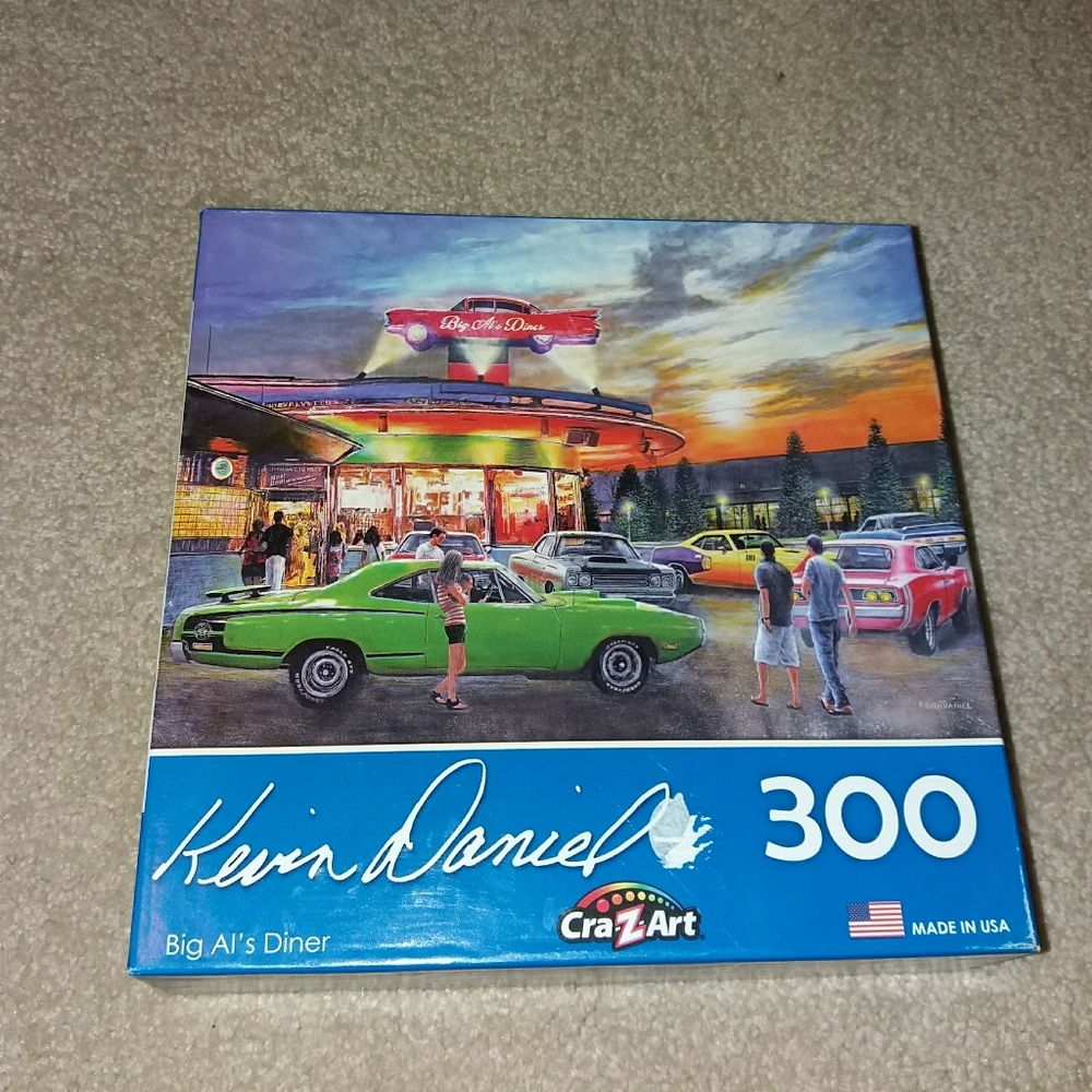 Crazy art puzzle 300 Big Al's Diner 18×24" Used